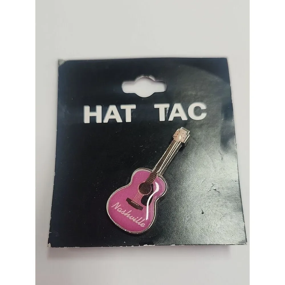Nashville Pink Guitar Pin